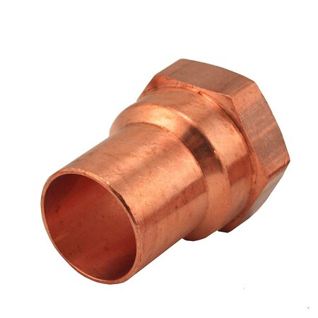 1 In. Wrot/ACR Solder Joint Copper Female Adapter